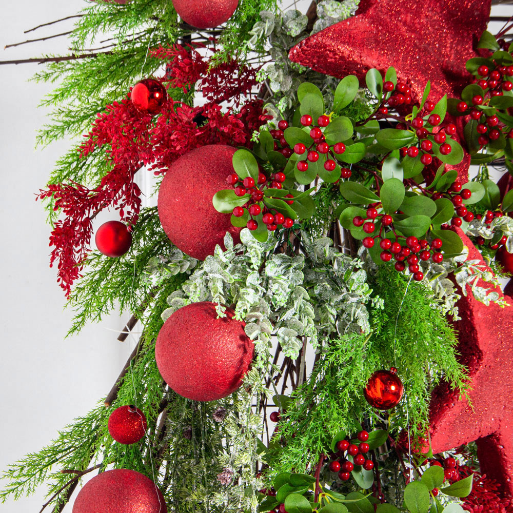 ДЛ190(Пр)(Fix)(F)Декор вход.группы h210см н/прутьях, прист.со звездами и шарами_9