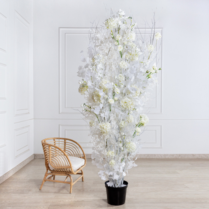 ДЛ92-1(з)(F) Декор входной группы зимний  h250см в кашпо