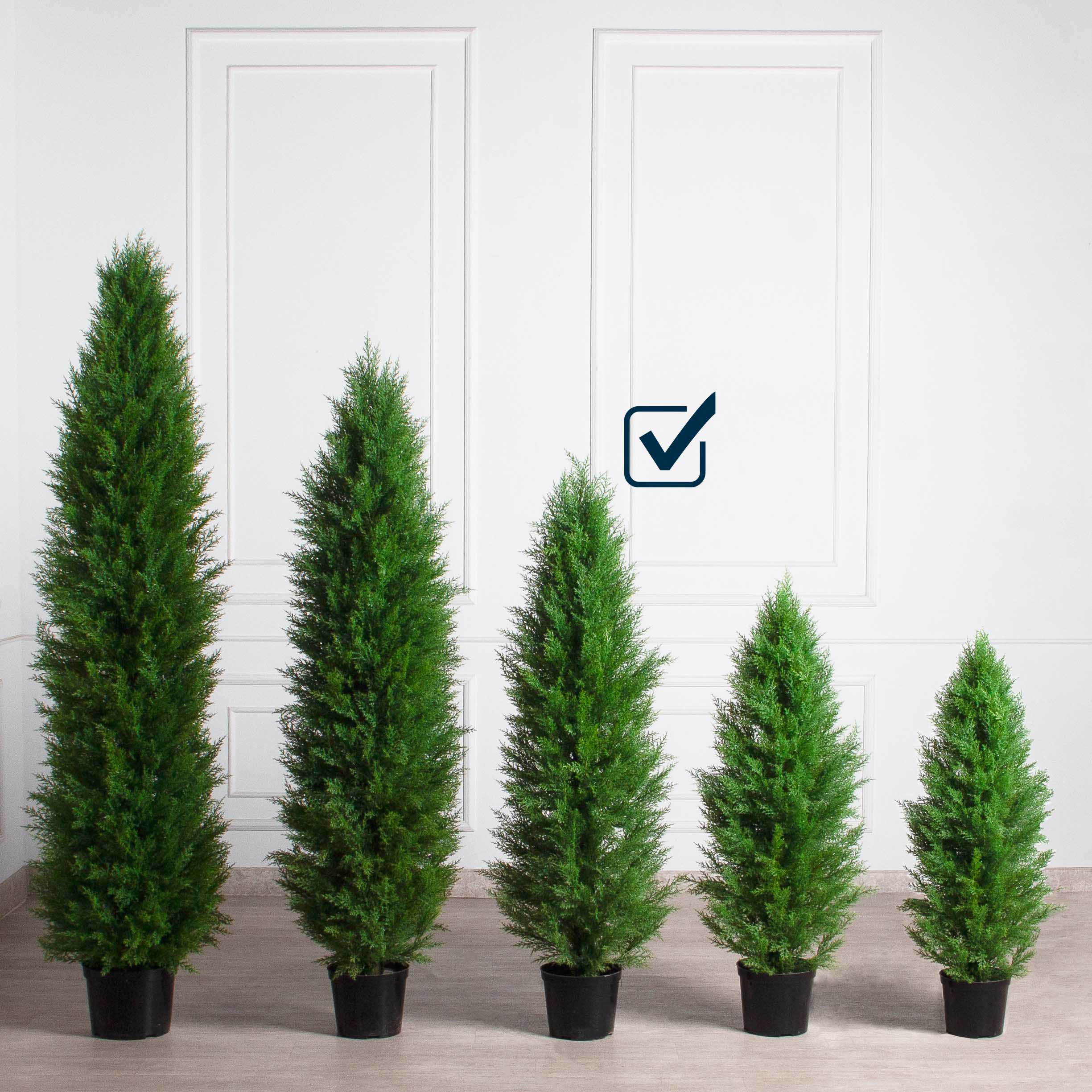 Т150/СЛ/4677(Пр)(Fix)(F) Туя искусственная Слим h150см_7