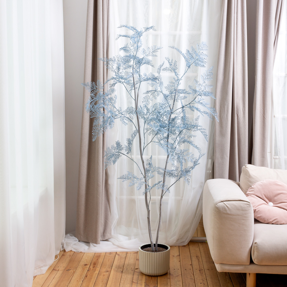 200/РН/ОК/535(Пр)(F) Дерево искусственное интерьерное h200см, голубое_7