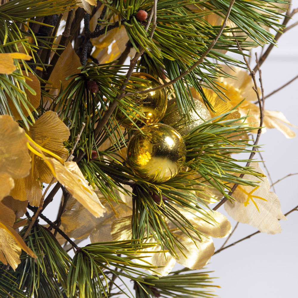 ДЛ149-1(F) Декор входной группы h100см на прутьях, золото_2