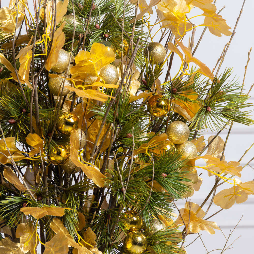 ДЛ149-1(F) Декор входной группы h100см на прутьях, золото_1