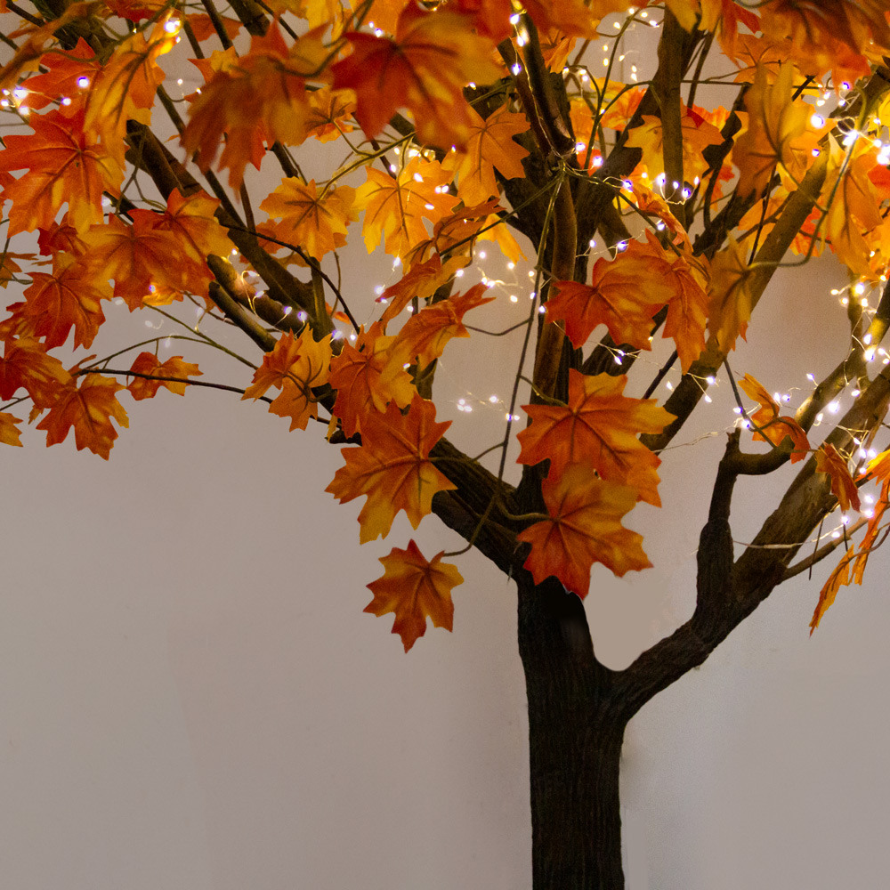 290Гбст/разб/РН/СВ03/468(F) Клён искусственный осенний с гирляндой