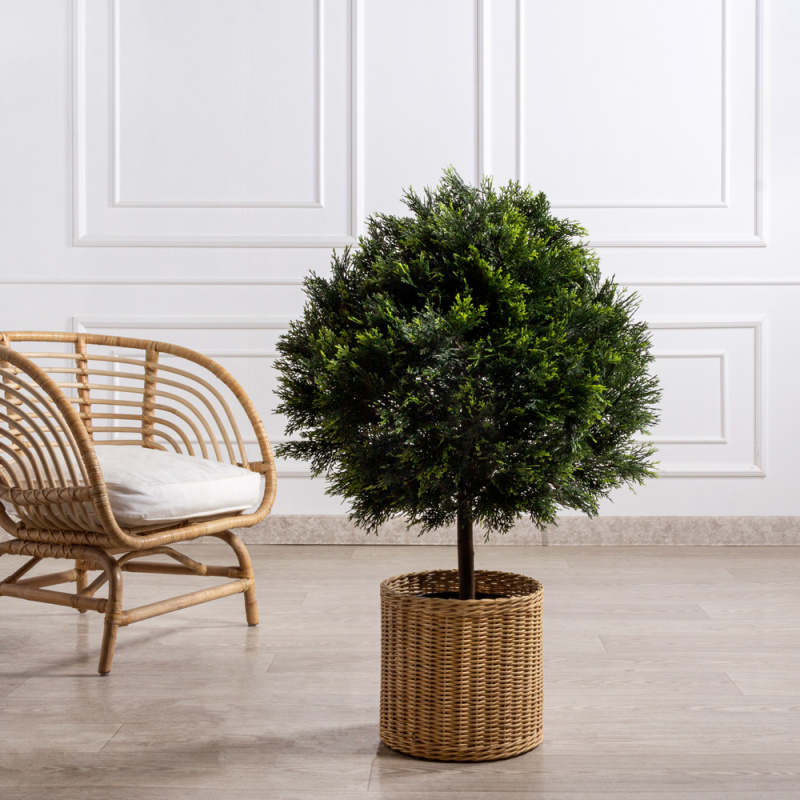 055/ШТ/146 Туя искусственная шар Люкс h100см, d55см