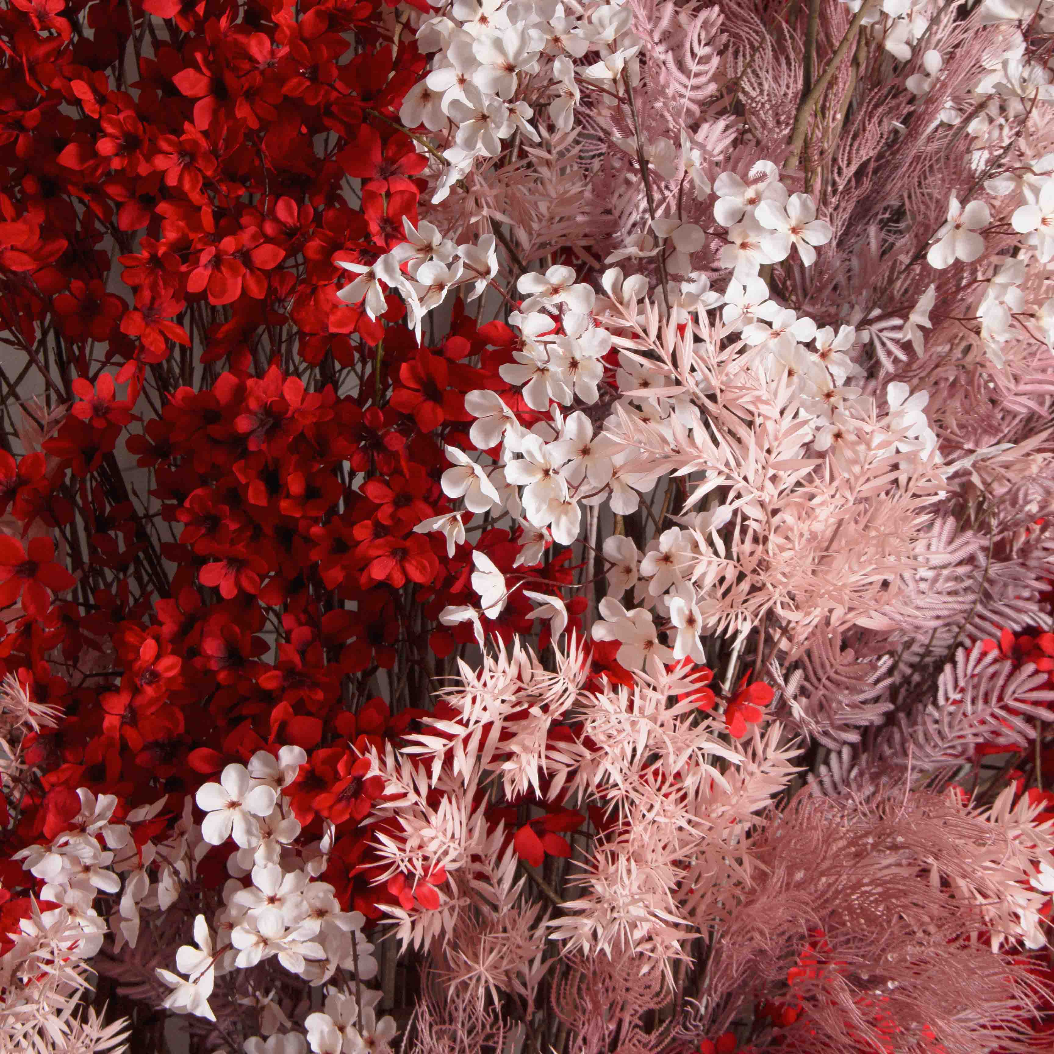 ДЛ158(F) Декор входной группы цветочный h 320 см на стволах, пристенный_3