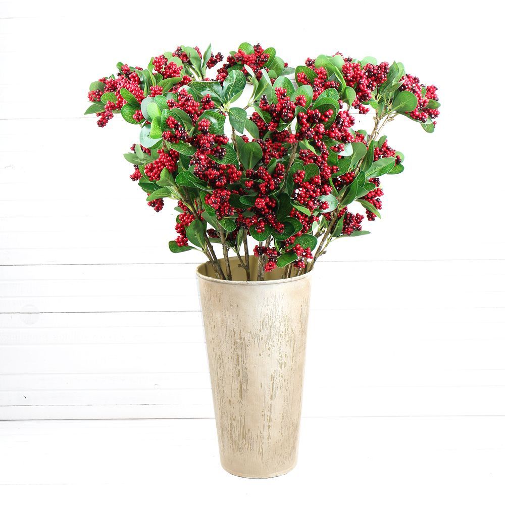 7143/0599-3 Ветка бузины с листочками (микс) 60см_4