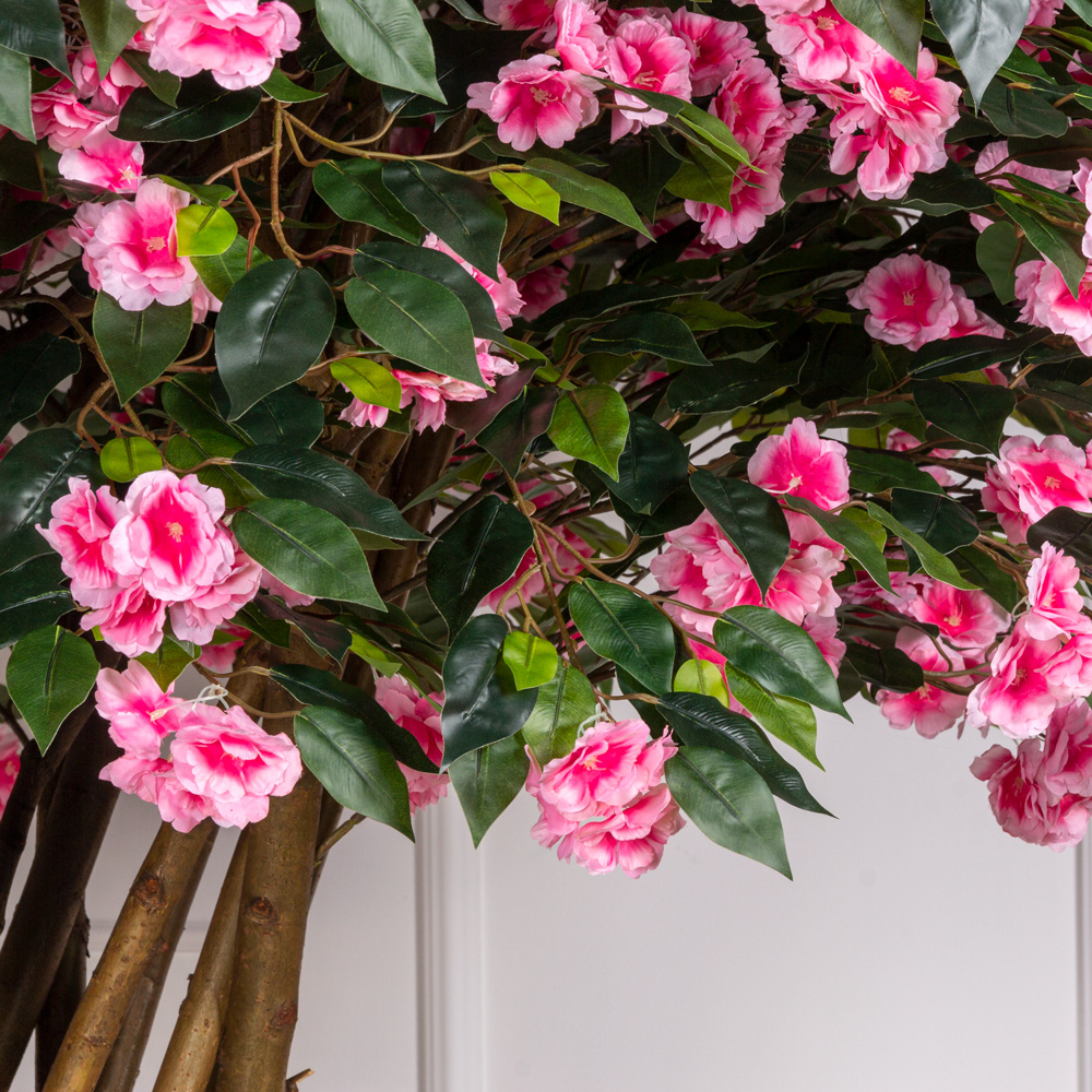 250/РН/439(з) Жасмин искусственный цветущий h250см на основании d60см_4