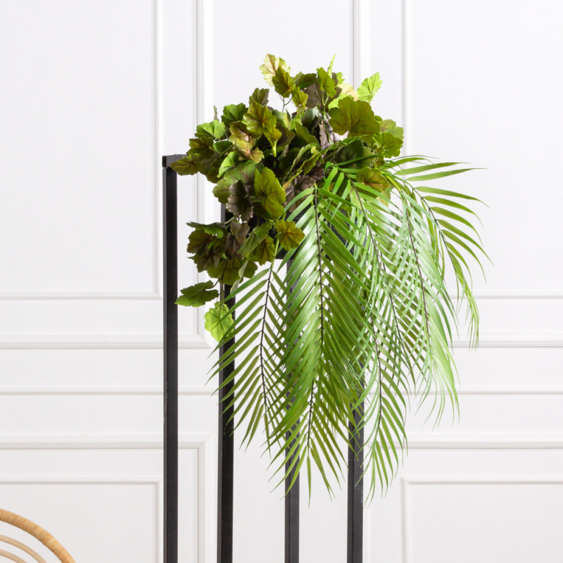 БК 03(F) Композиция с пальмой и пеларгонией на блоке 15*h10см_22