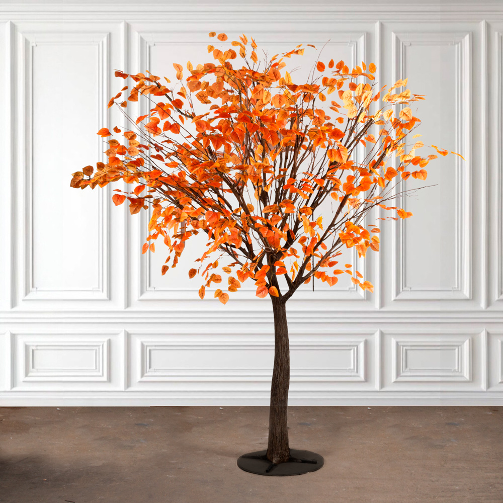 310Гбст/разб/РН/635(F) Осина искусственная  h310см d250см, оранжевая_2