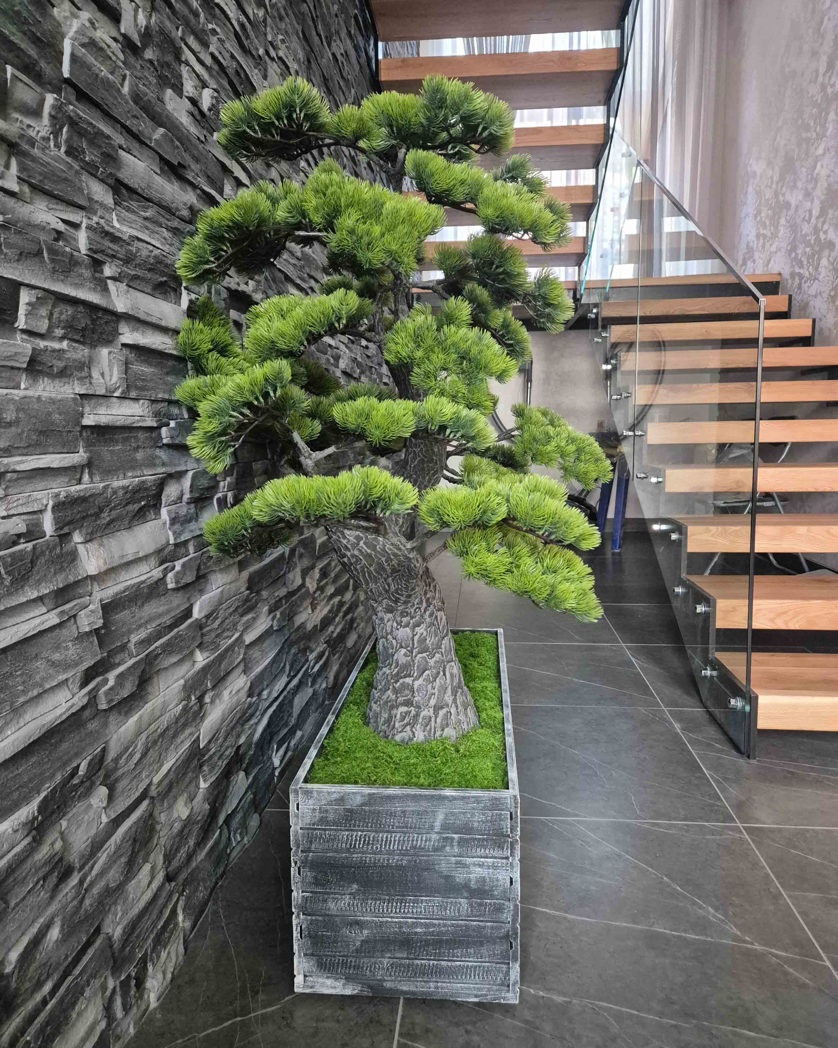 110МЕТ/ДС/РУ/520(з)(Пр) Бонсай искусственный Сосна h110см_6