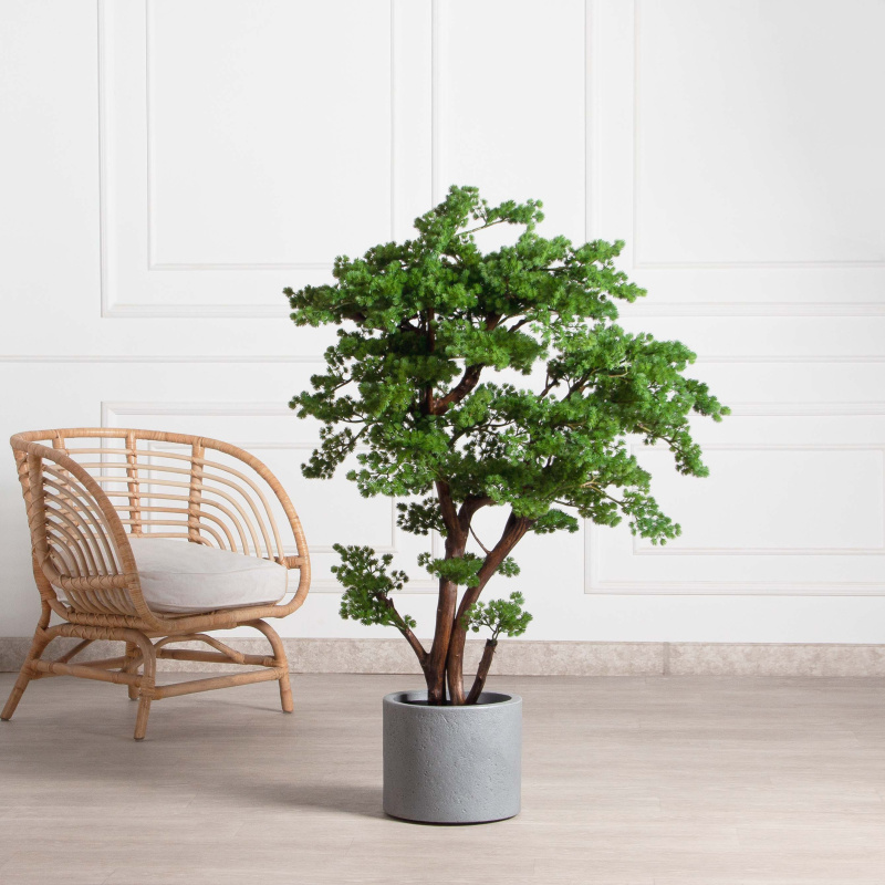 БС110/ДА/427(з)(F) Бонсай искусственный Сосна h110см_1