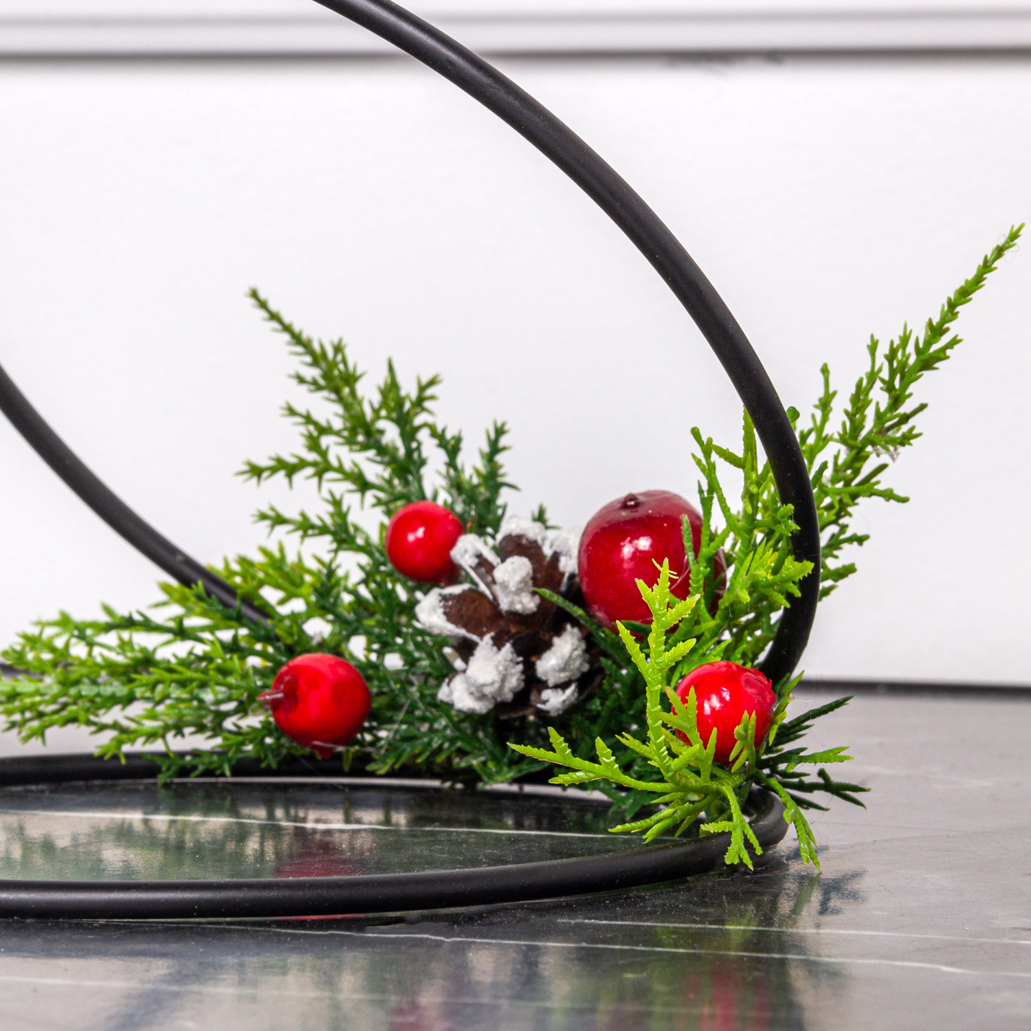 808/025-2/2(Sale) Подсвечник металл+стекло* 2св (20*20*h19см), черный_4