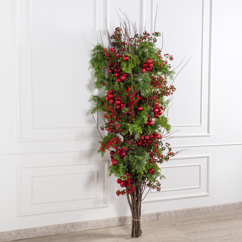 ДЛ148(Пр)(F) Декор входной группы хвойный L100см на прутьях_7