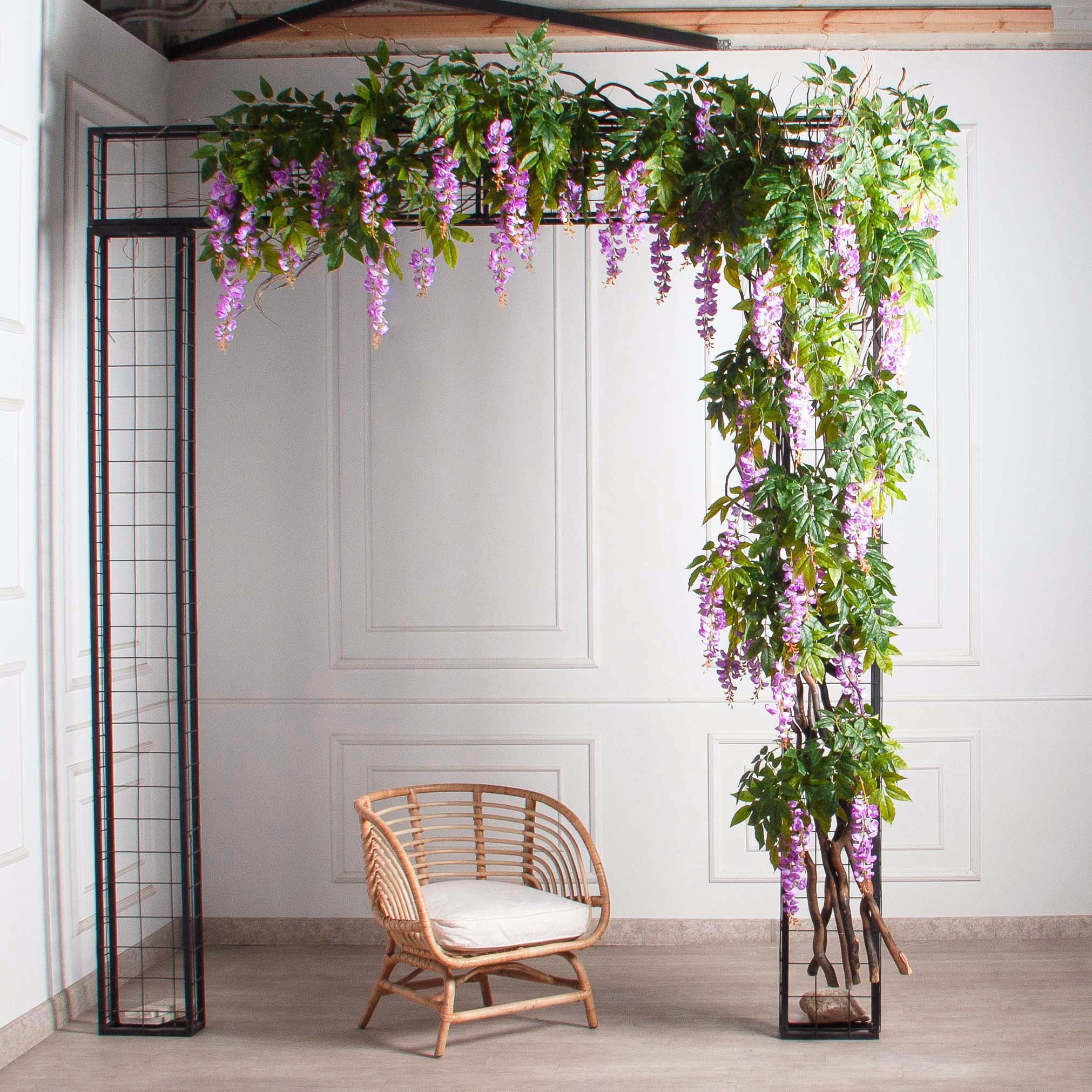 ДЛ163(Пр)(Fix)(F) Декор входной группы с глицинией h270см_3