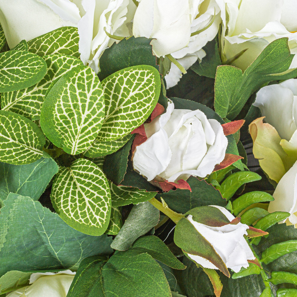 К346-1(з.) Композиция искусственная цветочная 90х41см, h28см_2