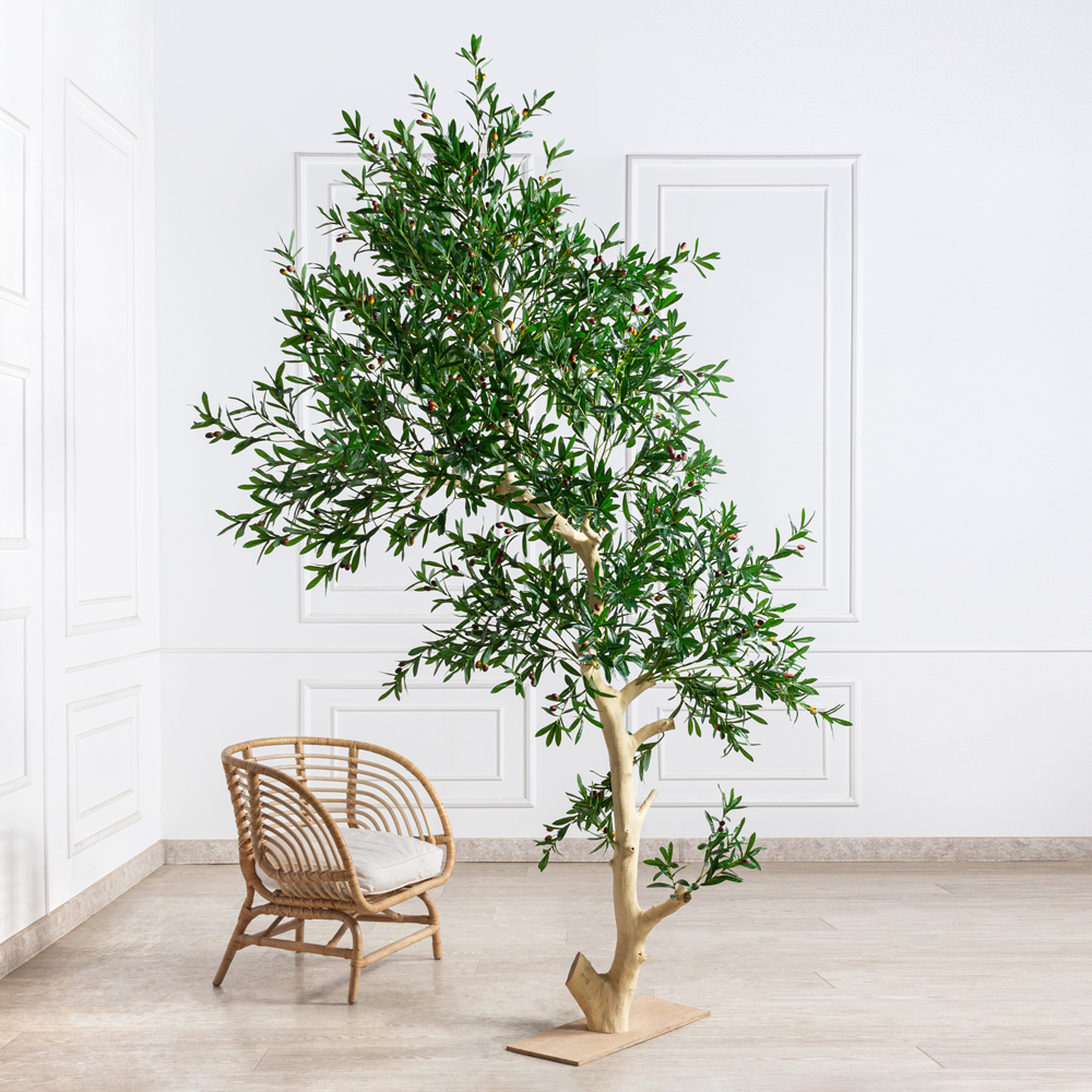 220/ДА/4655(Пр)(F) Оливковое дерево искусственное с плодами h220см, латекс_1