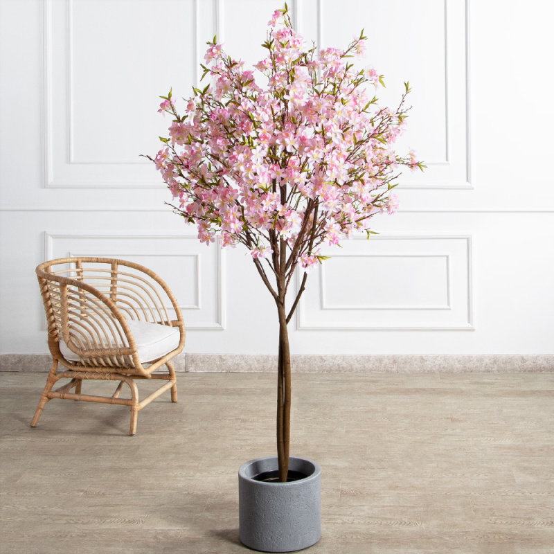 160/РН/491(F) Сакура искусственная h160см, розовая_1