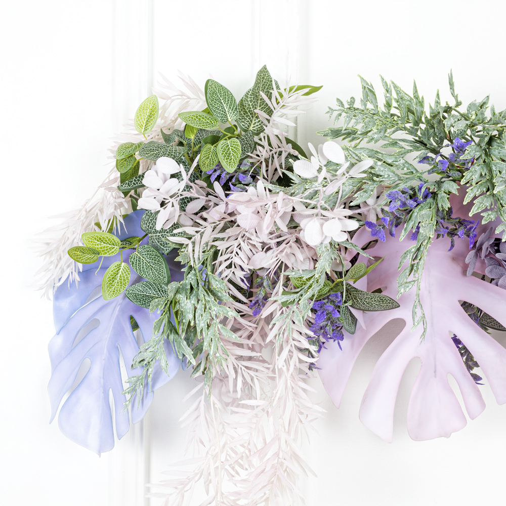 Л99 Лиана искусственная с цветными листьями монстеры L100см_1