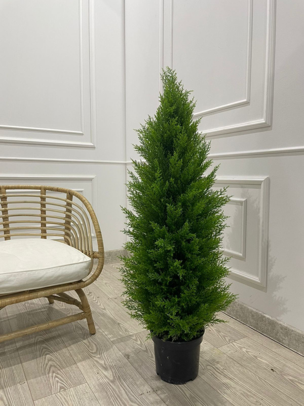 Т120/4677(Пр) Туя искусственная конус Платинум Грин h120см