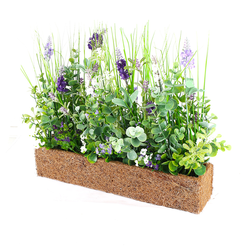 Б19/78 Лаванда h-34см микс в кокос. боксе(40*8*7,