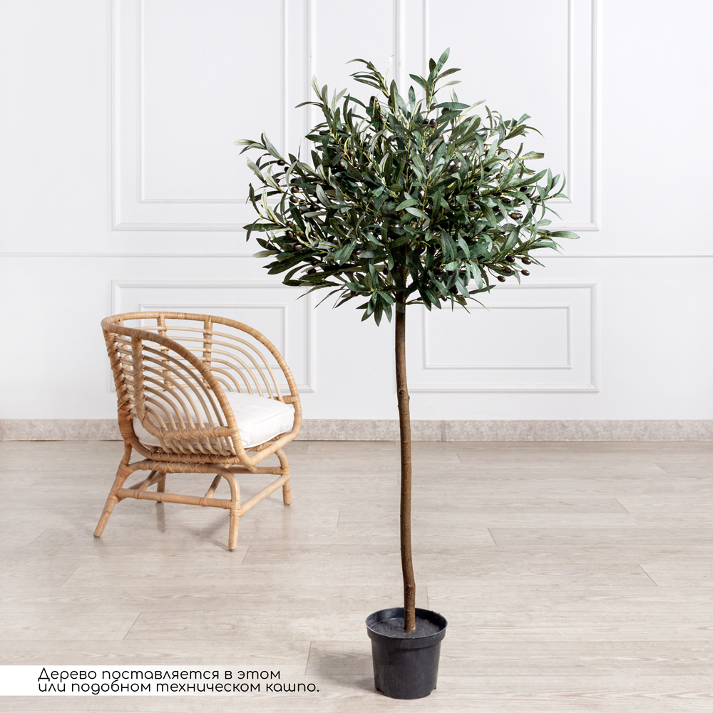 140/РН/Ш/465(Пр)(FixК)(F) Оливковое дерево искусственное с плодами h140см_1