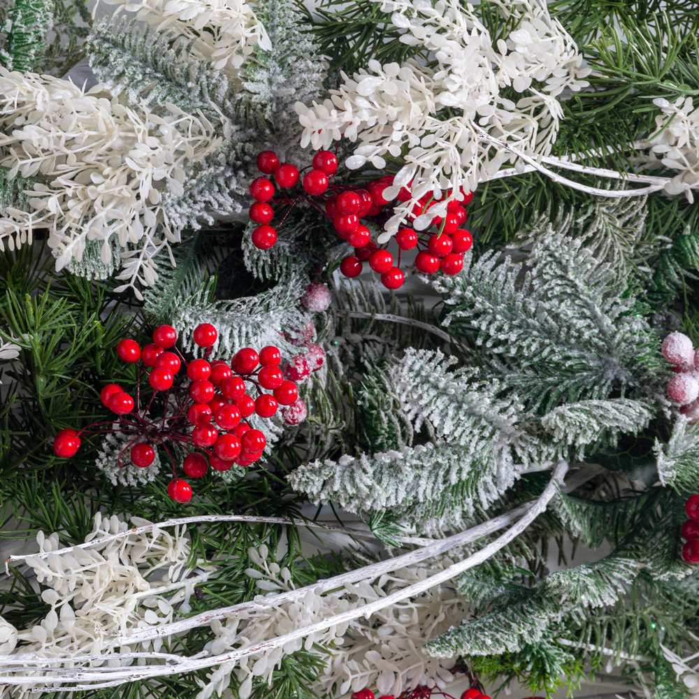 Л153(з)(F) Лиана искусственная НГ хвойная с ягодами L180см_2