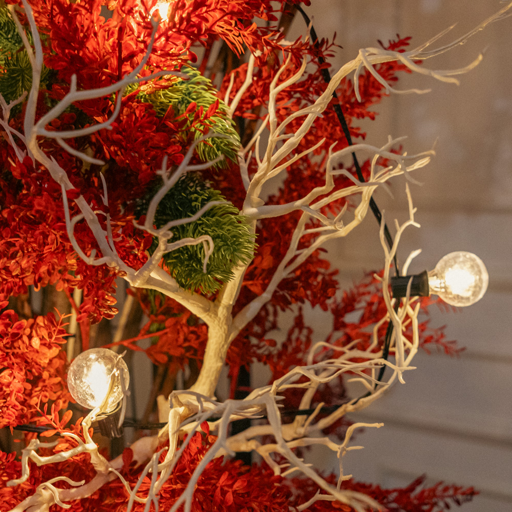 ДЛ180/СВ04(Пр)(Fix)(F)Декор вход.группы h300см н/прутьях, прист.с ретро-гирляндой,красно-белый_4