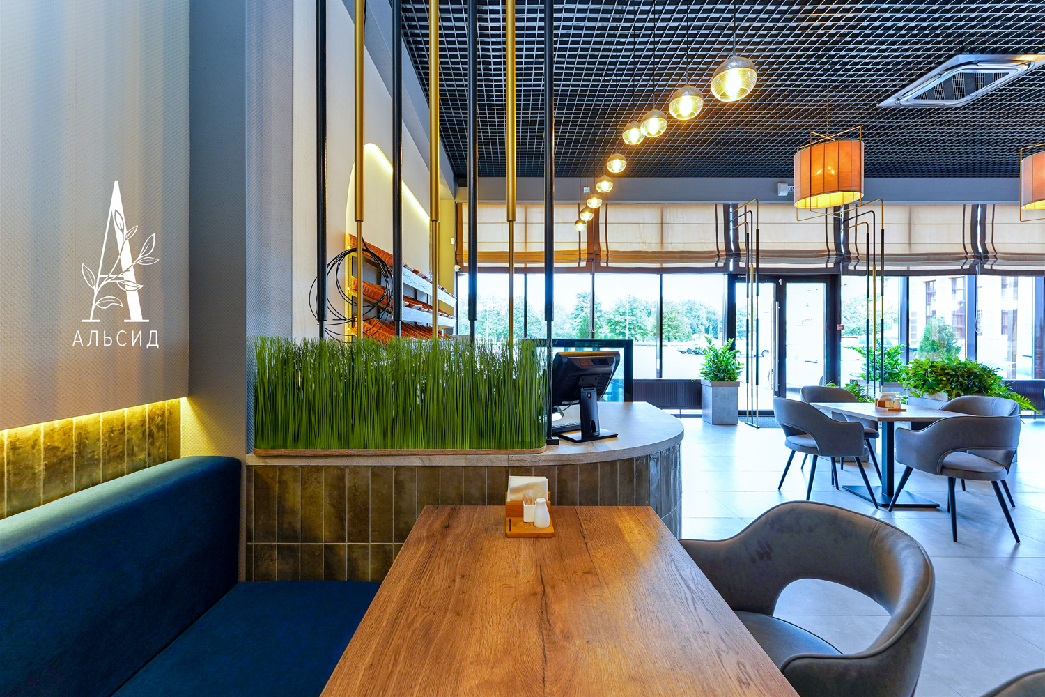 С014/1(з) Сноп из искусственной осоки h40-42см, овал d13смхL100см_9