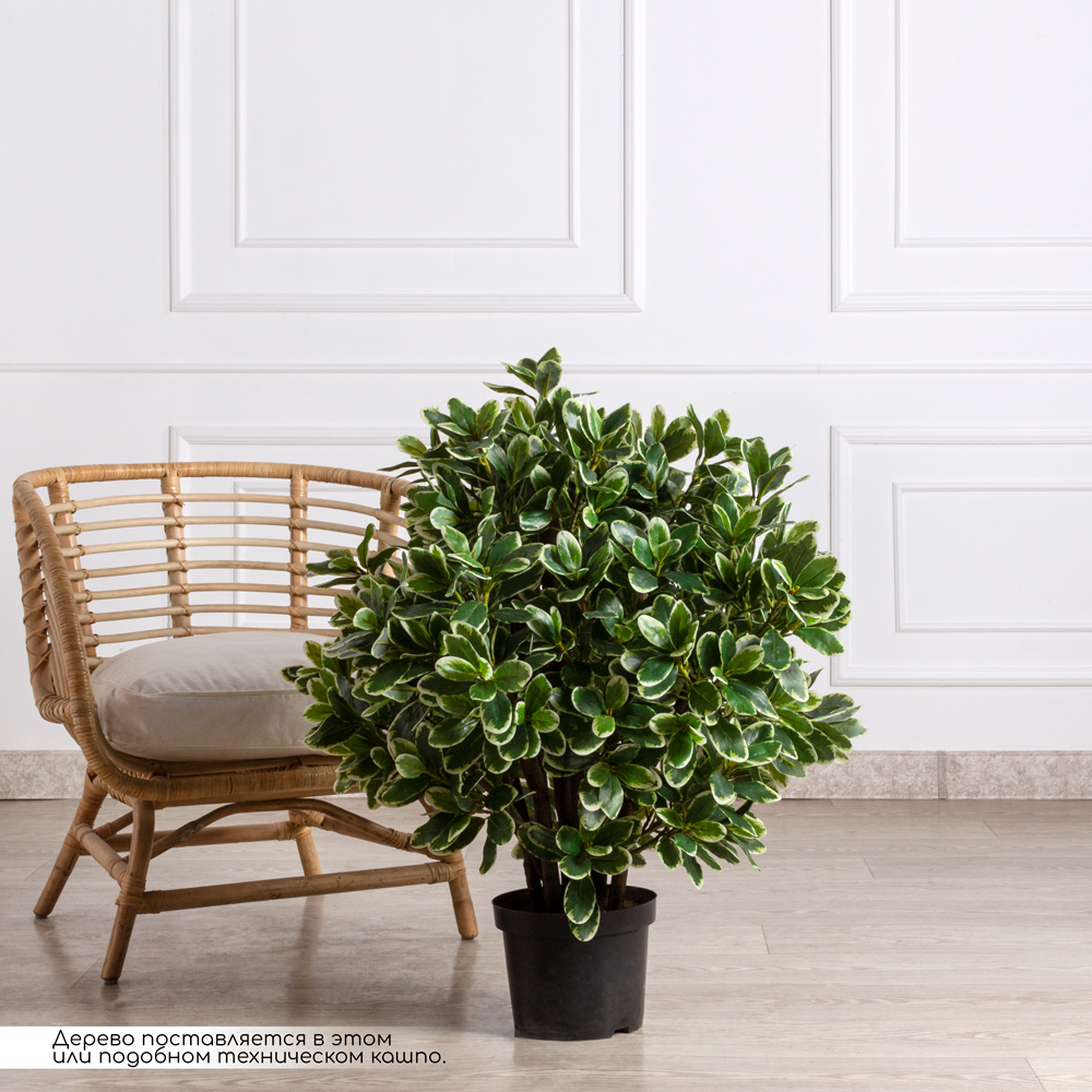 090/К/519 Питтоспорум искусственный куст пестрый h90см_1