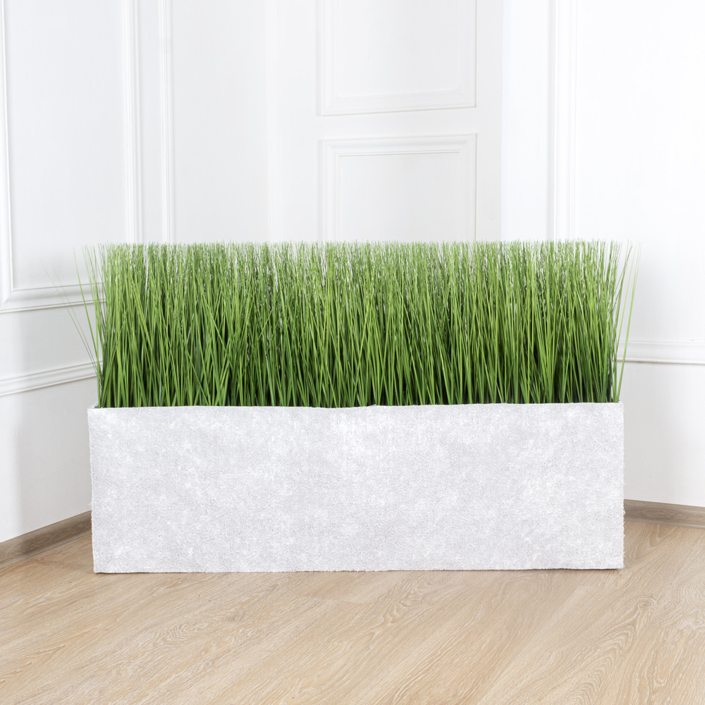 Т008-101(з.)(Promo) Трава искусственная Осока h40см в кокосовом боксе 128х24х40см_6