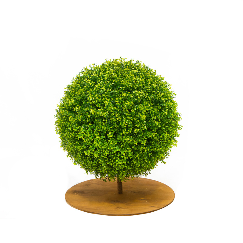 СШ90/229-1(з.) Самшит-шар Премиум h90;d80см на основании