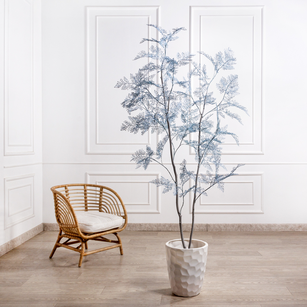 200/РН/ОК/535(F) Дерево искусственное интерьерное h200см, голубое