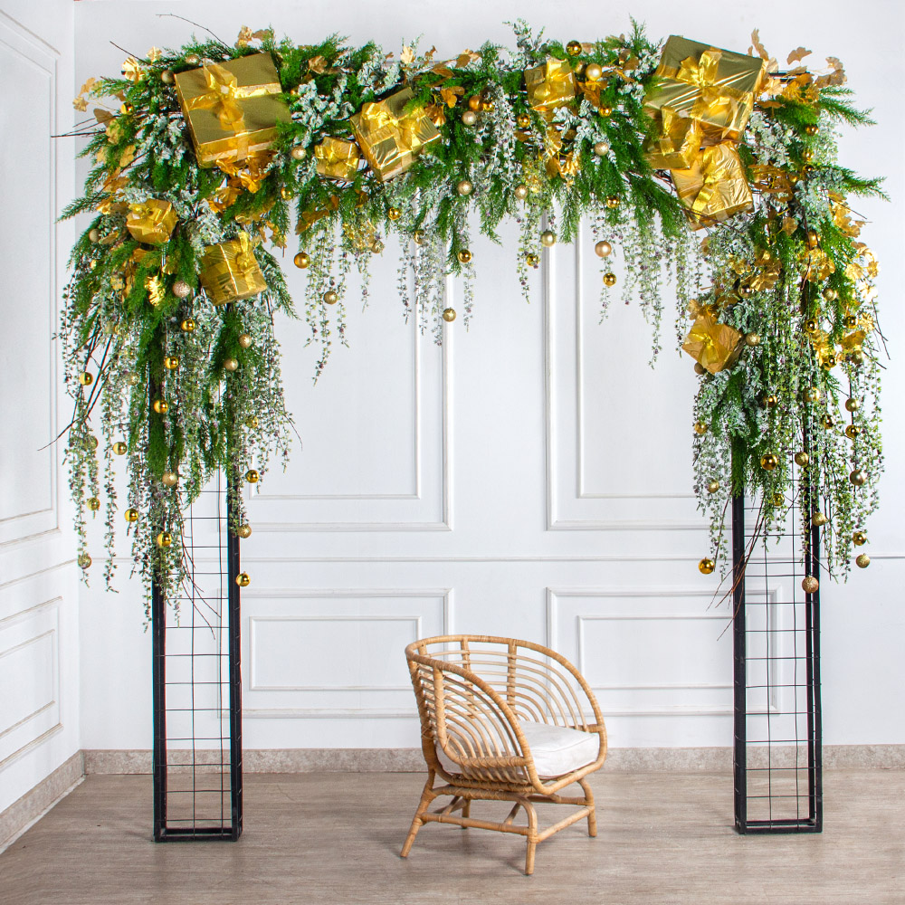 ДЛ189(Пр)(Fix)(F)Декор вход.группы h210см н/прутьях, прист.золото_4