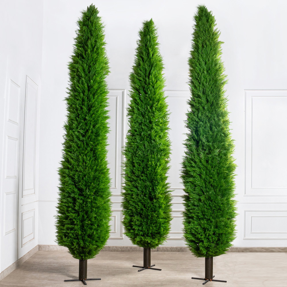 Т380/4677(з)(F) Туя искусственная конус Платинум Грин h380см_2