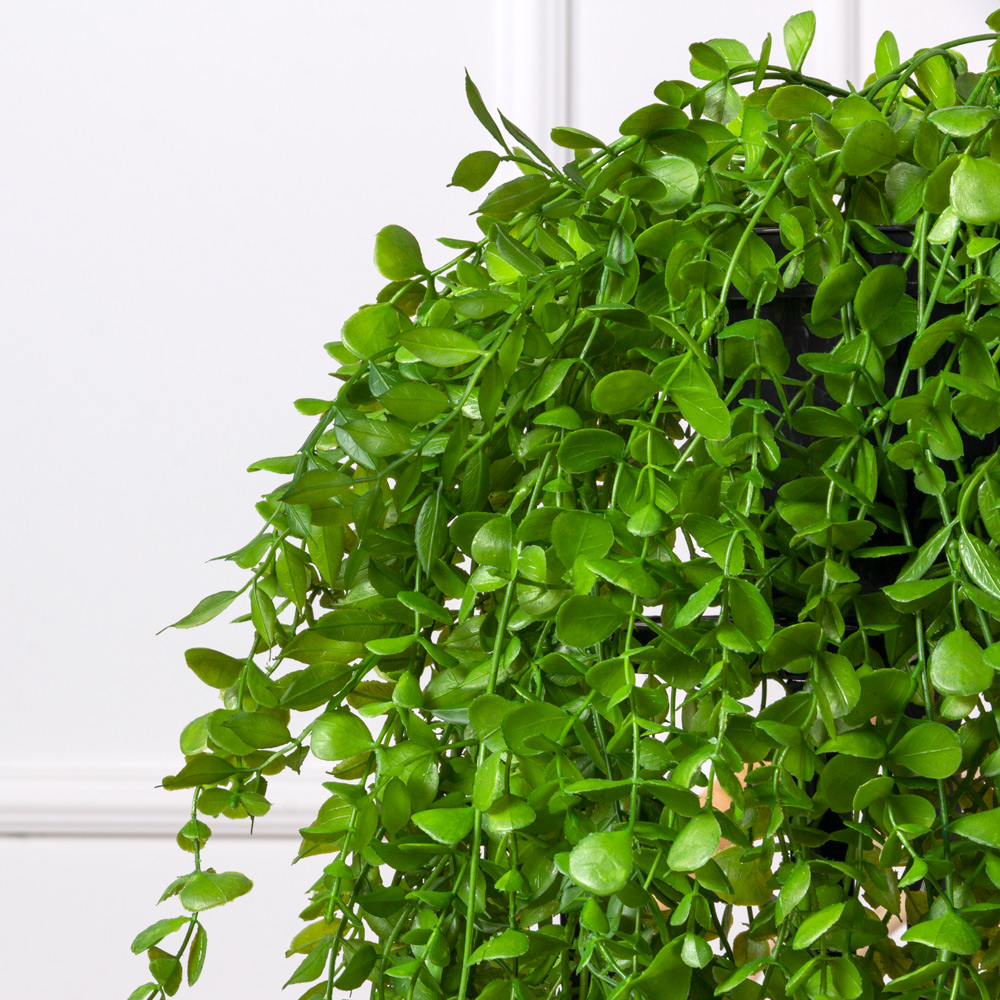 КС115(з) Композиция искусственная Микс ампельных растений в кашпо, свес 70-80см_1