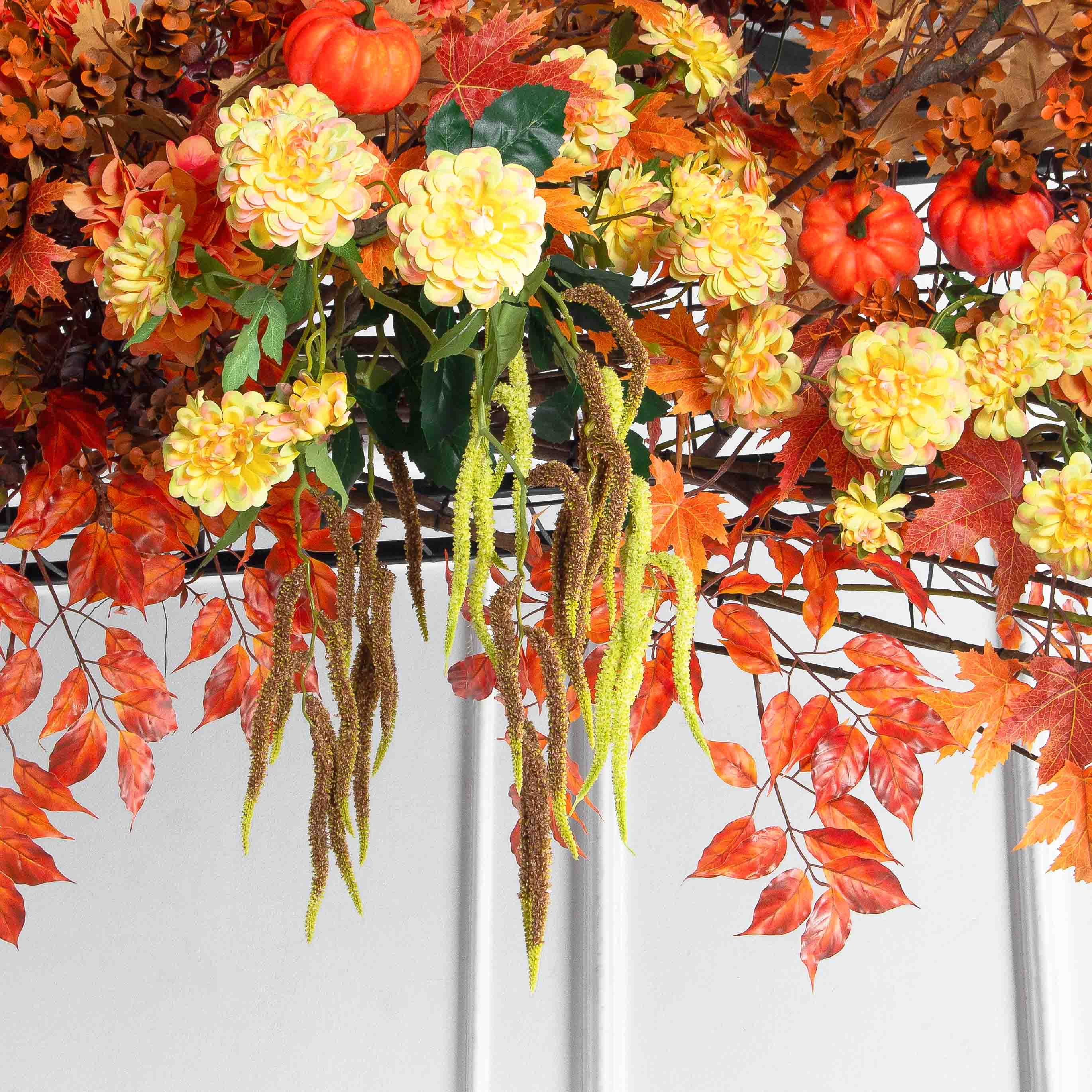 ДЛ174(Пр)(Fix)(F) Декор арочного типа L230 см на прутьях,оранжево-желтый_5