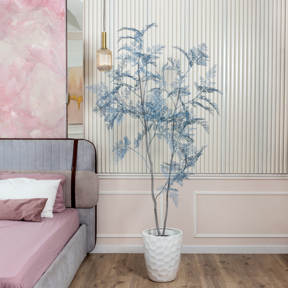 200/РН/ОК/535(Пр)(F) Дерево искусственное интерьерное h200см, голубое_6