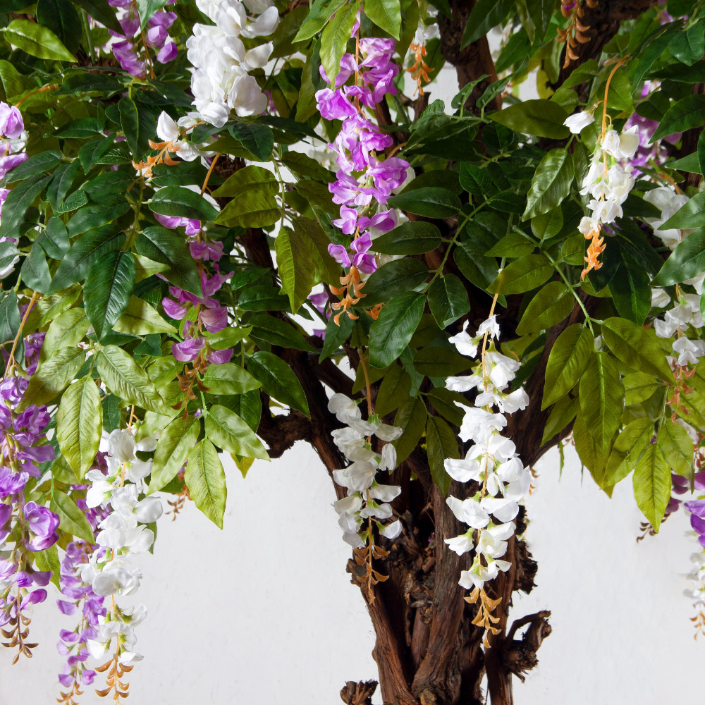 260/ОС/АСС/424(з)(F) Глициния искусственная h260см d200х190см (латекс), бело-сиреневая_6