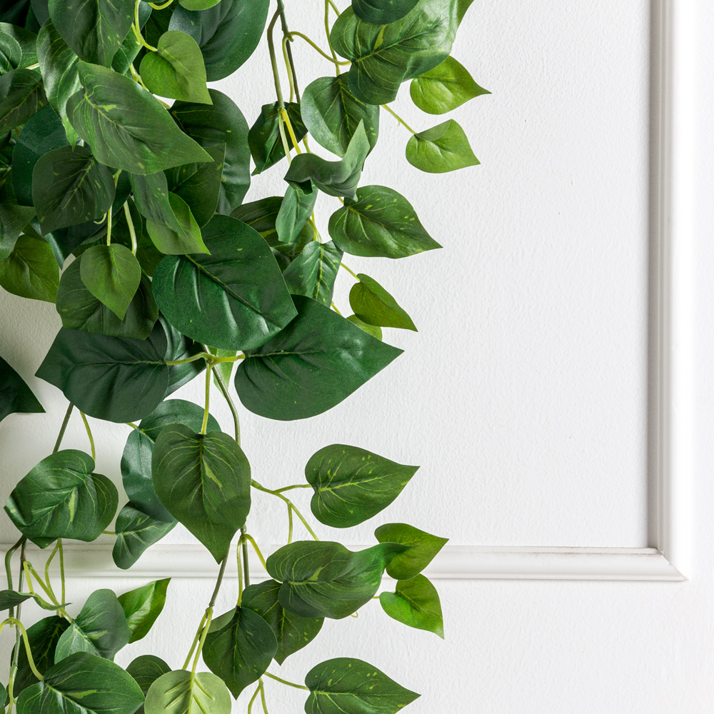 7144А/2790-310(F) Плющ сциндапсус искусственный 5 частей h120см, зеленый_1