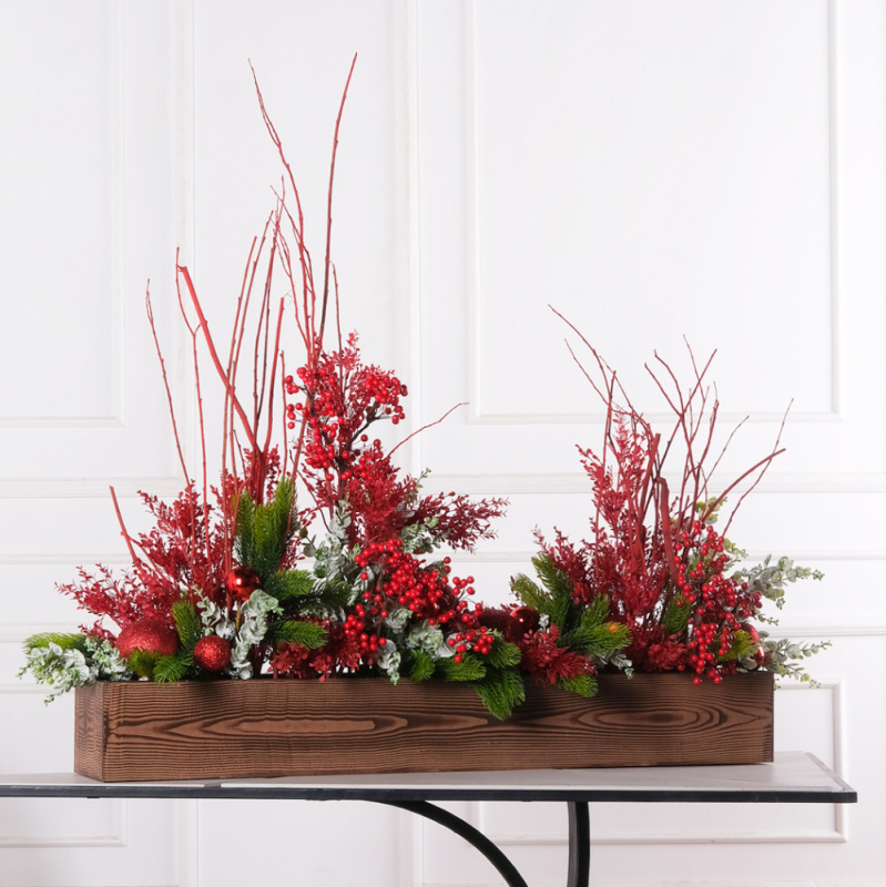 К557(Пр)(F) Композиция искусственная НГ бордово-красная на основании_1