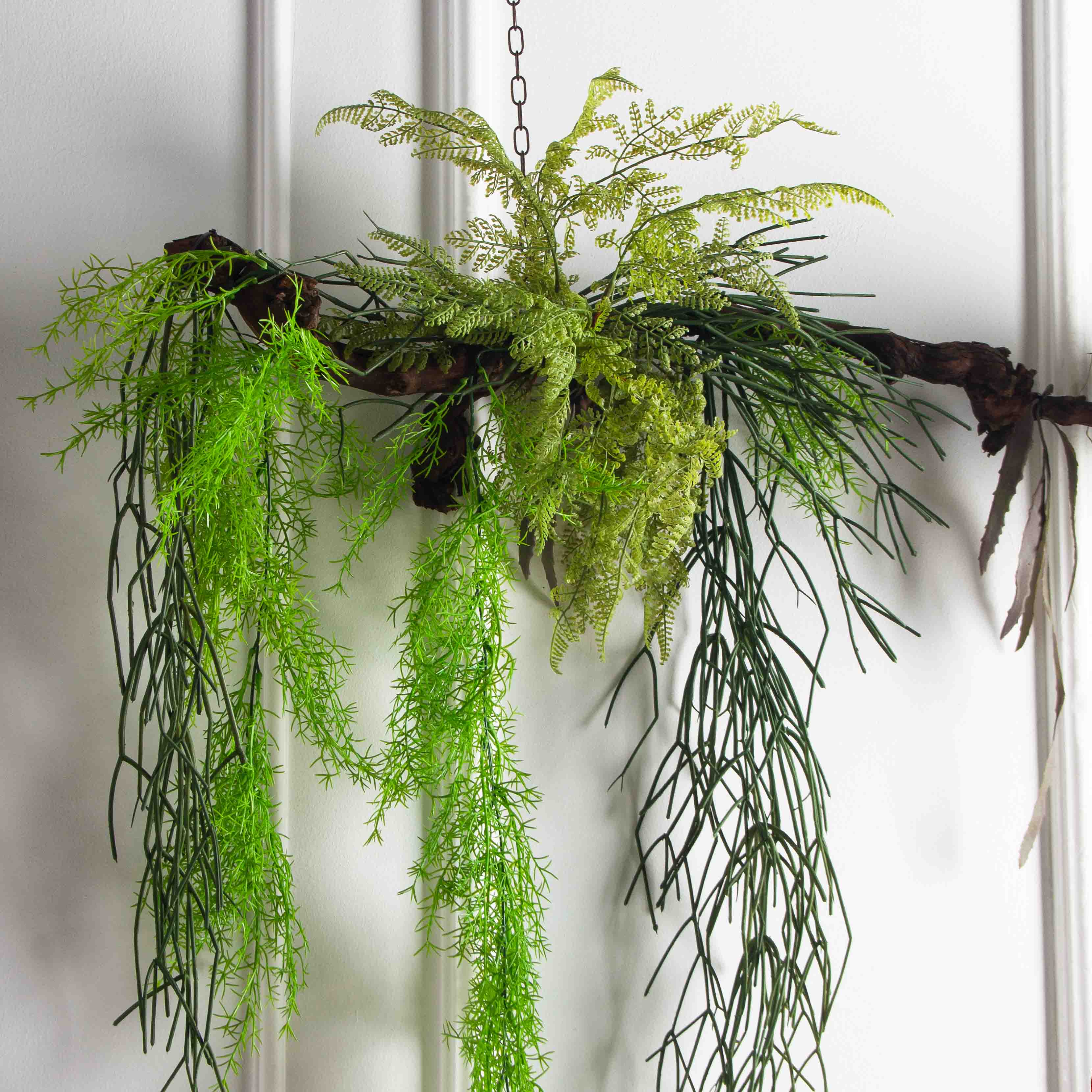 Л/ОС/09(F) Лиана искусственная с ампельными растениями на оригинальном стволе L100см_2