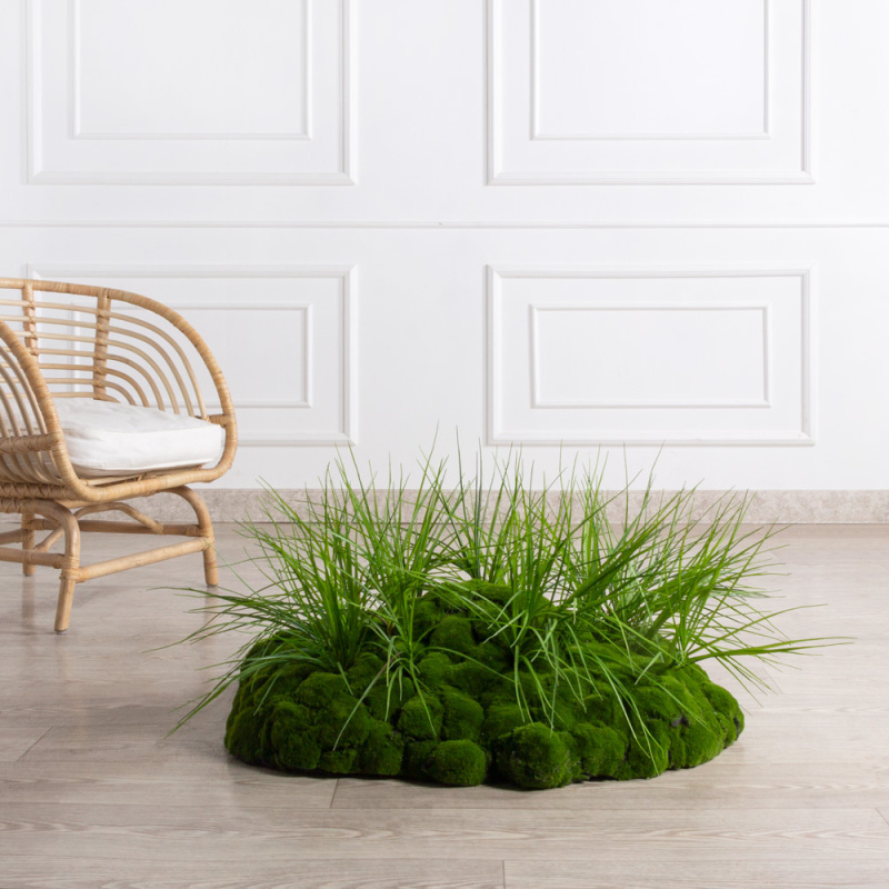 БТФ022-1(F) Кочка со мхом и травой 64*73*h25