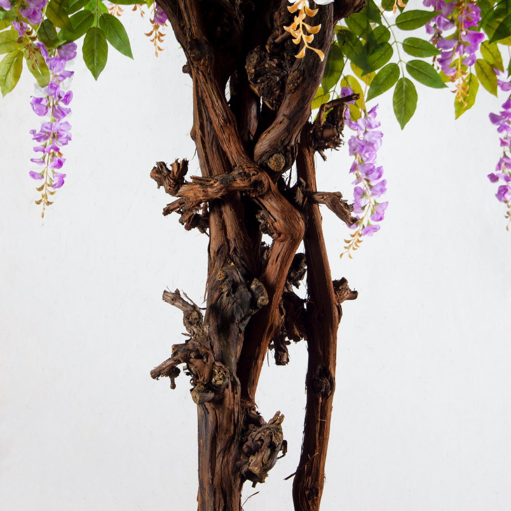 260/ОС/АСС/424(з)(F) Глициния искусственная h260см d200х190см (латекс), бело-сиреневая_7