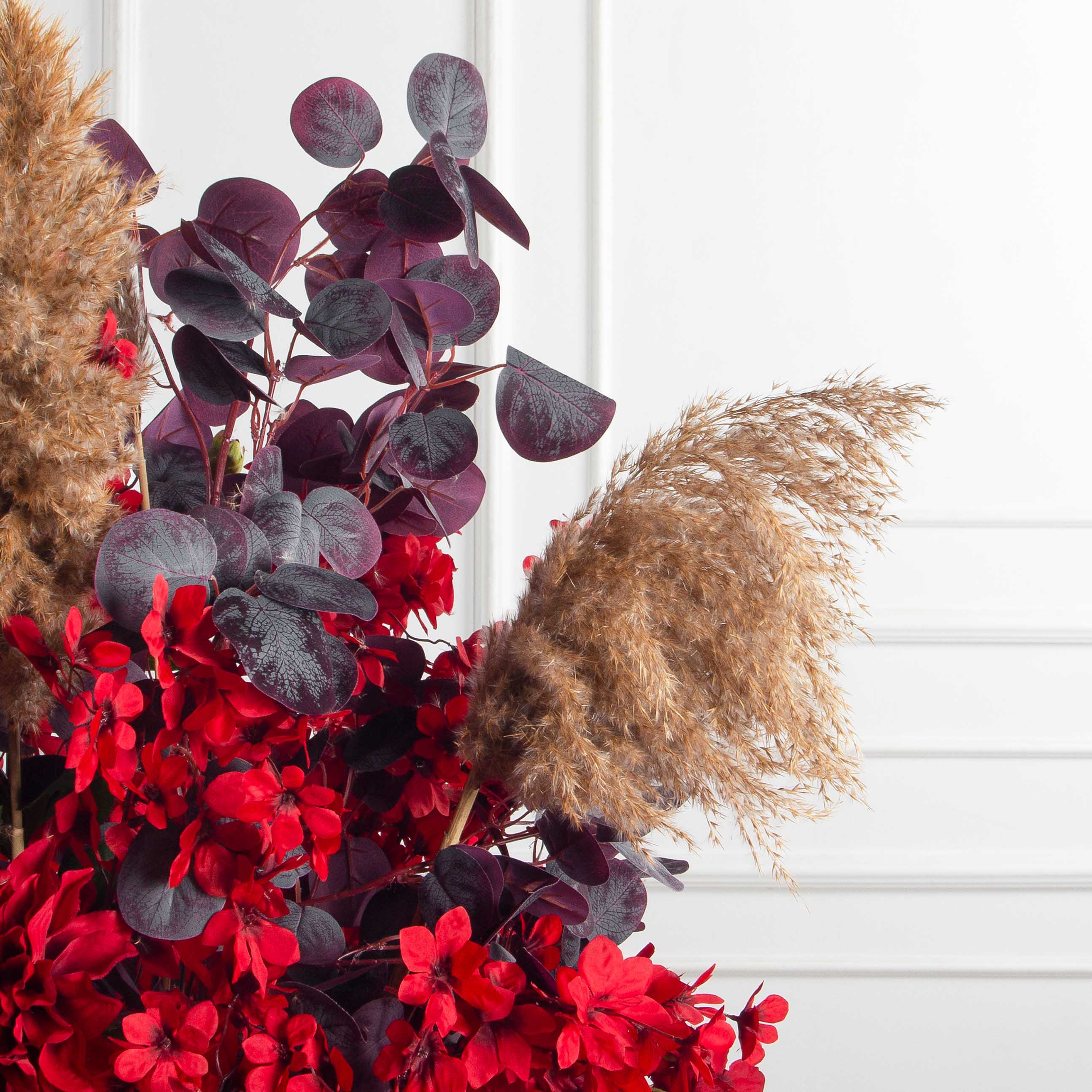 К549(Пр)(F) Композиция искусственная на основании, красно-бордовая_7