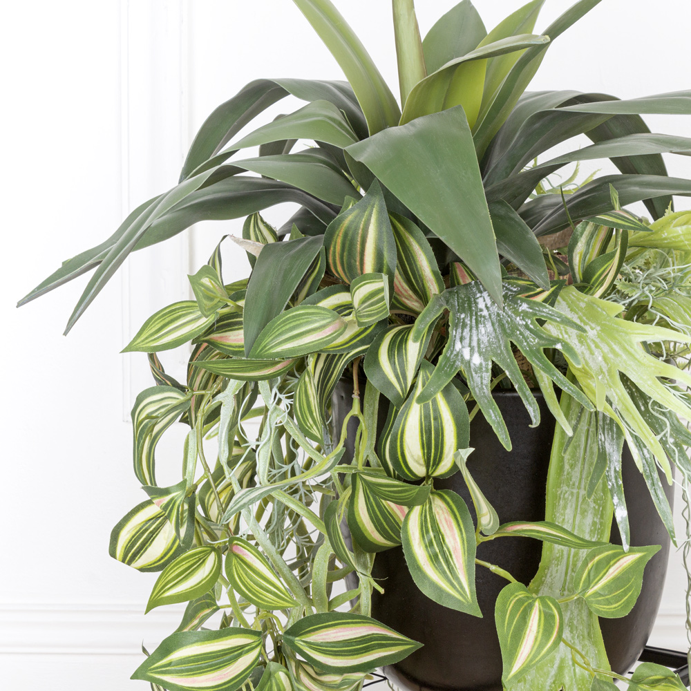 К440 Композиция искусственная с Агавой в интерьерном кашпо_4