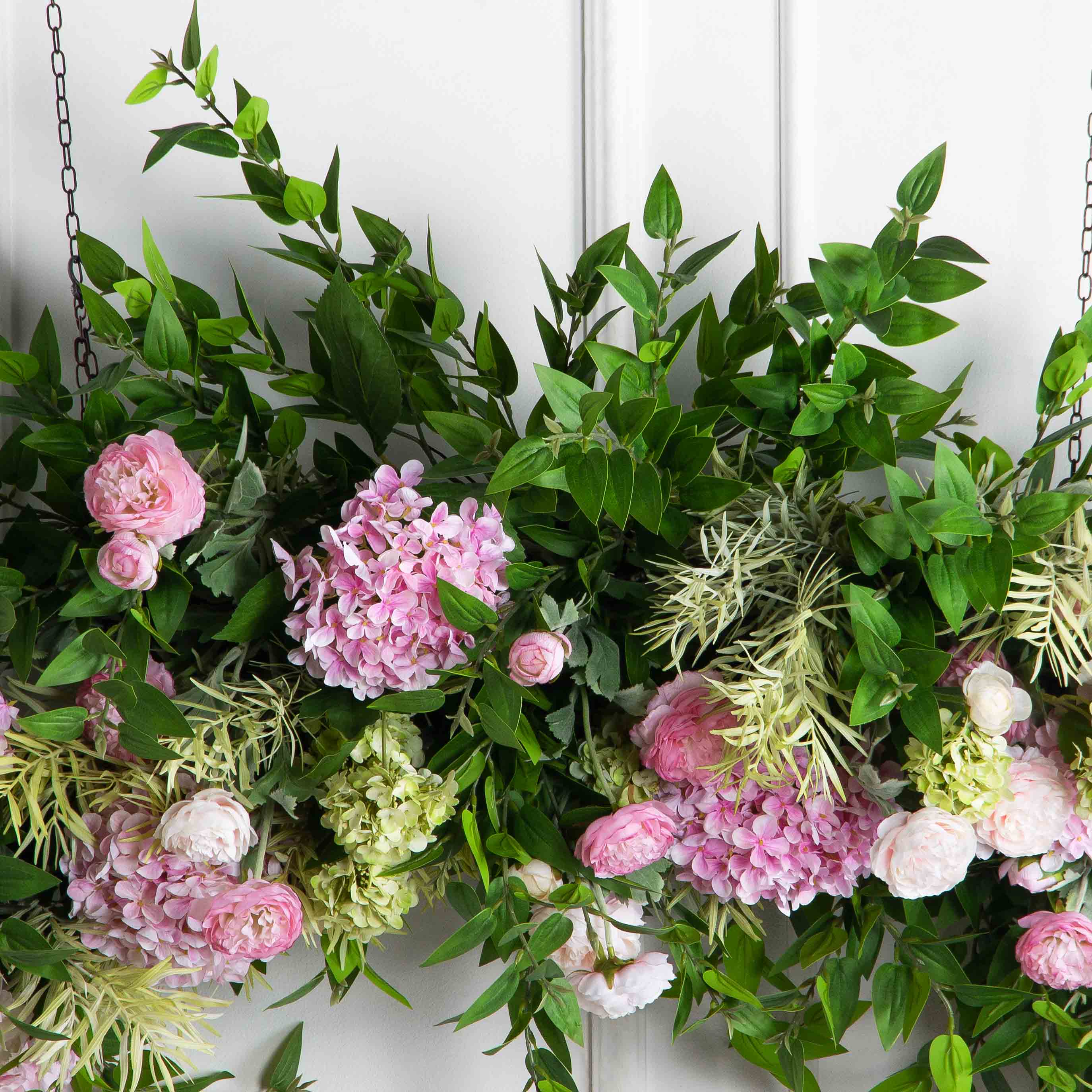 ДЛ166/2(з)(F) Декор входной группы цветочный (полукруг) h220см (шир 55см)_5