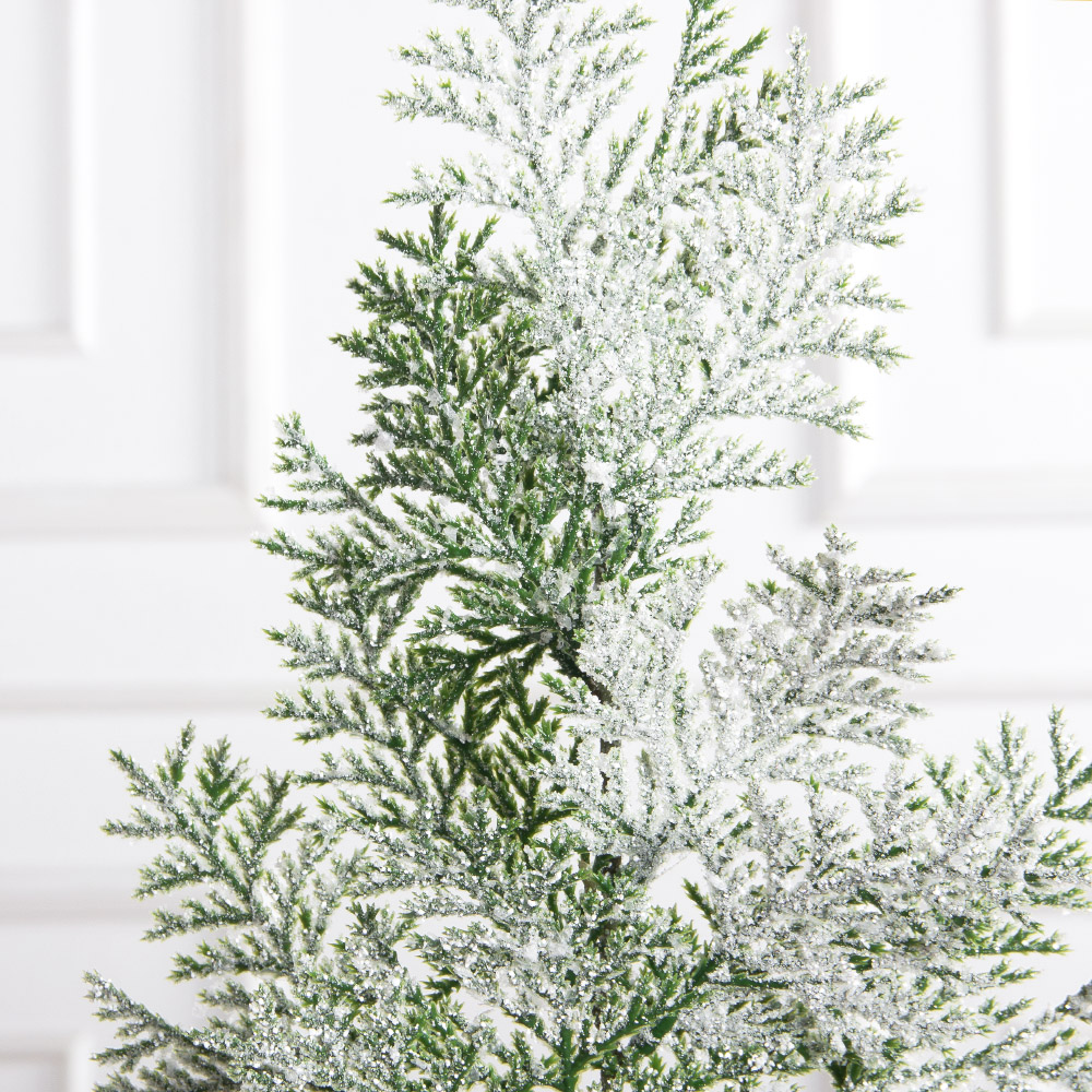 736А/0424-1(F) Туя заснеженная НГ с блестками 3 ветки, h42см(28+14)_2