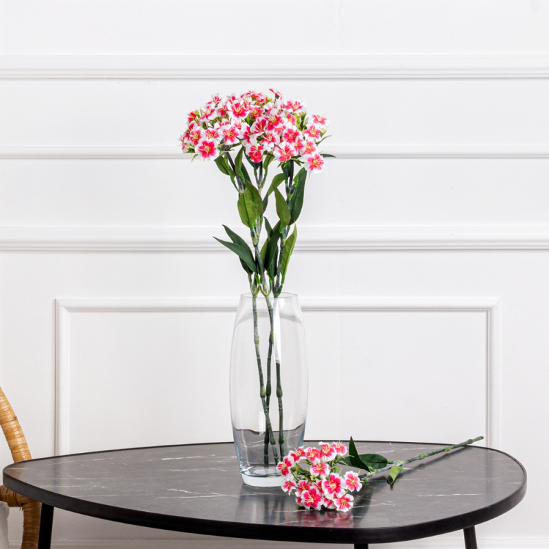 7141А/9120-10/1Р(АКЦИЯ) Гвоздика турецкая искусственная h54см, розовая_2