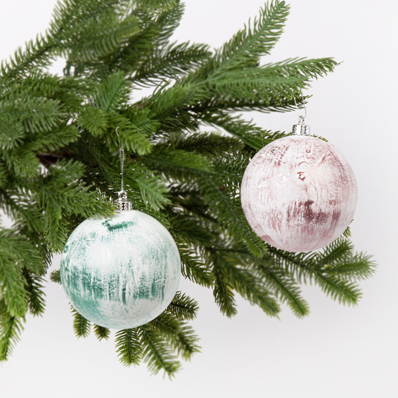 11/1026/10С Набор шаров НГ d10см (6шт/уп)