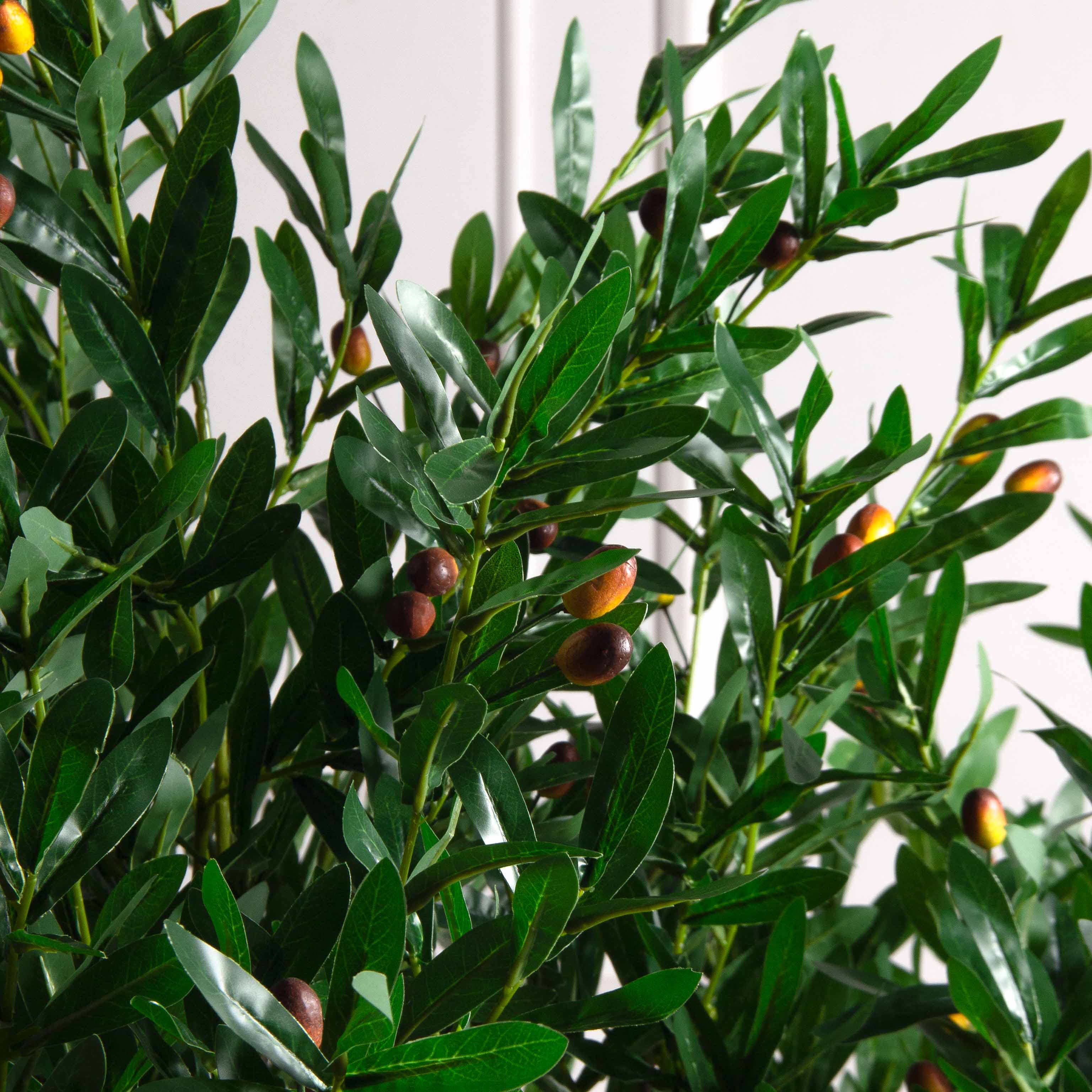 160/РН/4655(з)(F) Олива искусственная с плодами h160см на основании 94*40см_3